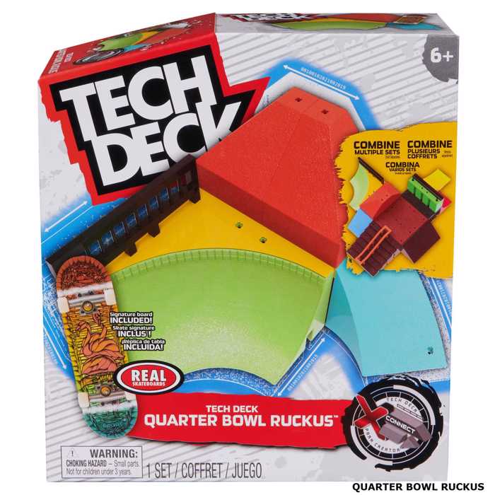 Tech Deck  X-Connect  Park Creator - 1 Miniatoura Troxosanida kai 1 Rampa